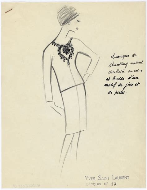 yves saint laurent original sketches|nouveau designer yves saint laurent.